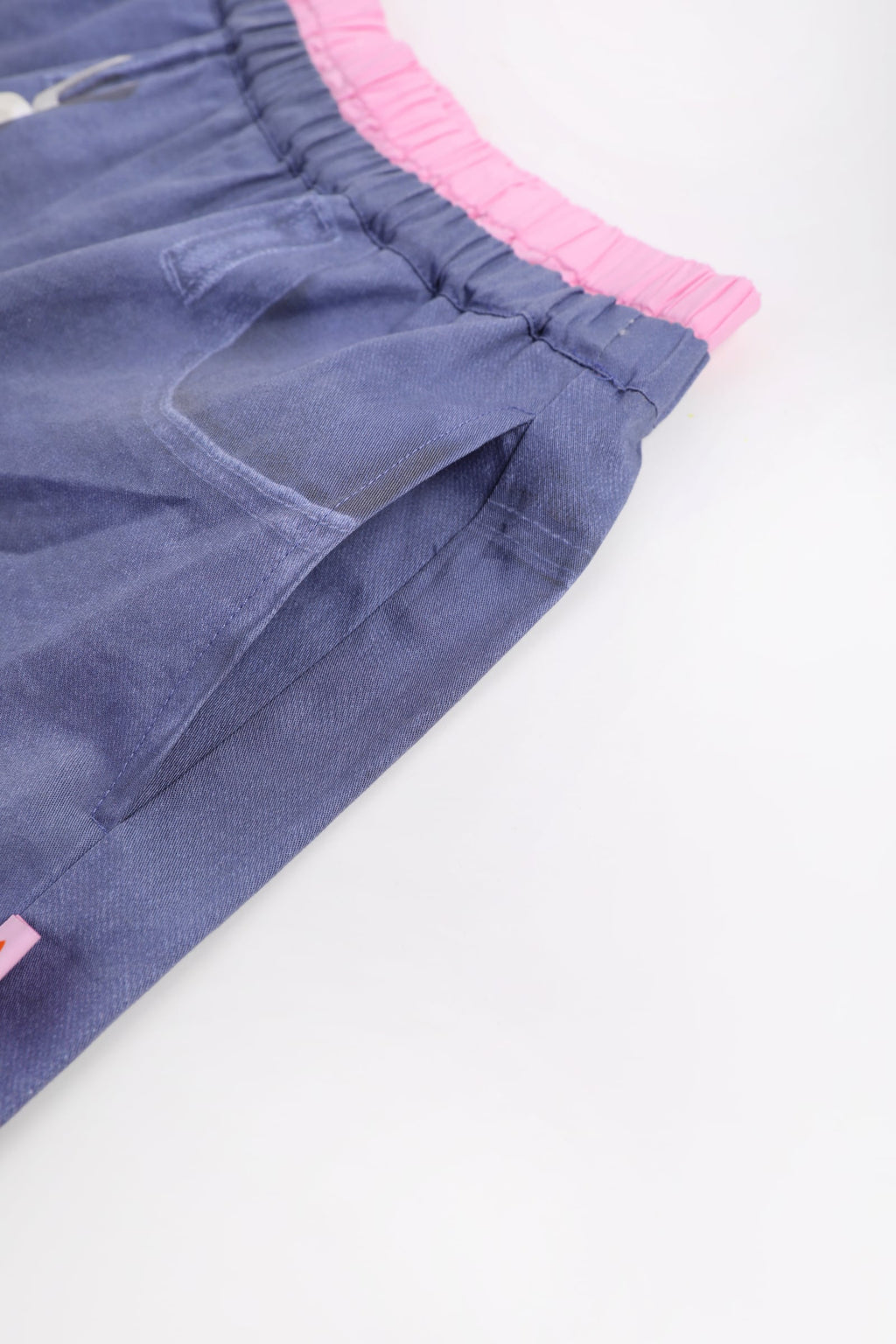 Hand-Painted Denim Balloon Trousers by Poco Blush — detail view 8