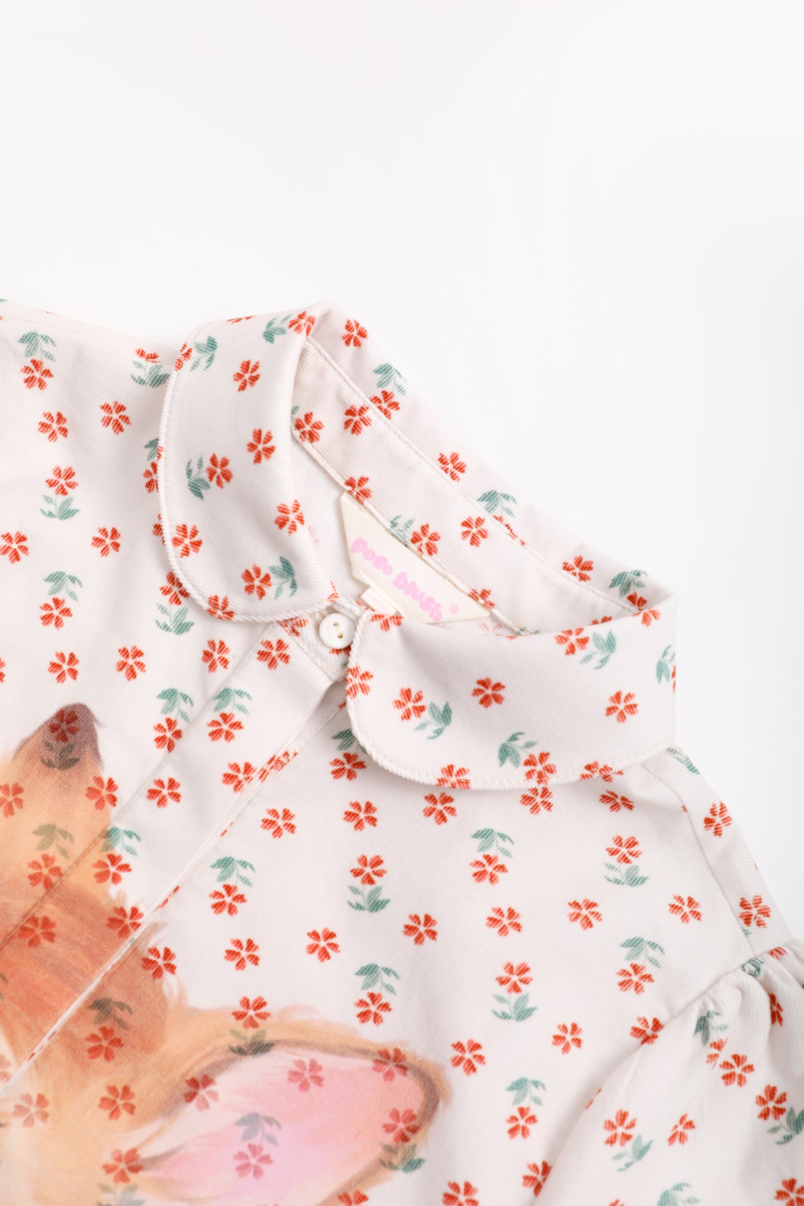 Ink-Wash Animals Smock Blouse by Poco Blush — detail view 7
