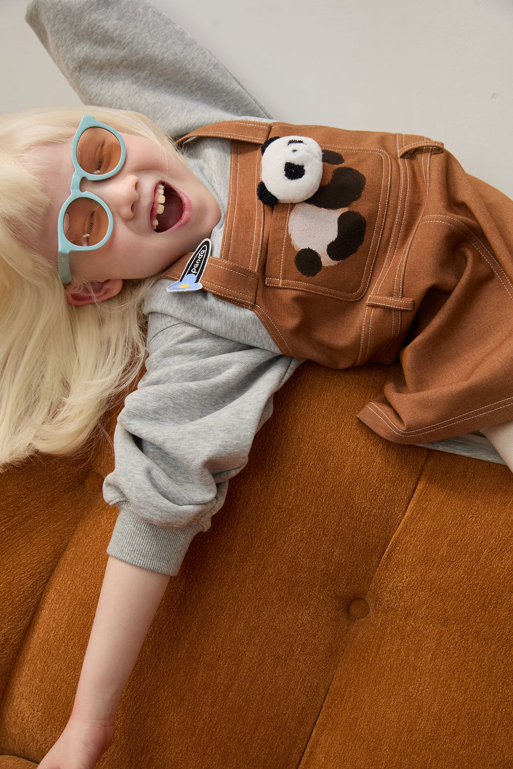 Panda Layered Sweatshirt Dress by Poco Blush — hero view 5