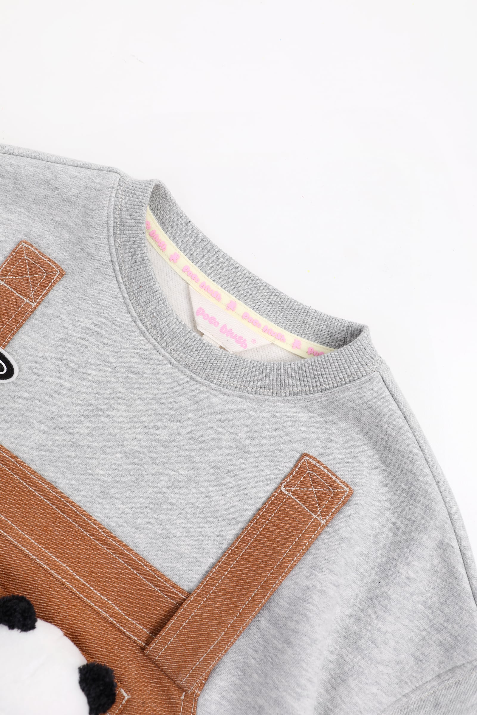Panda Layered Sweatshirt Dress by Poco Blush — detail view 7