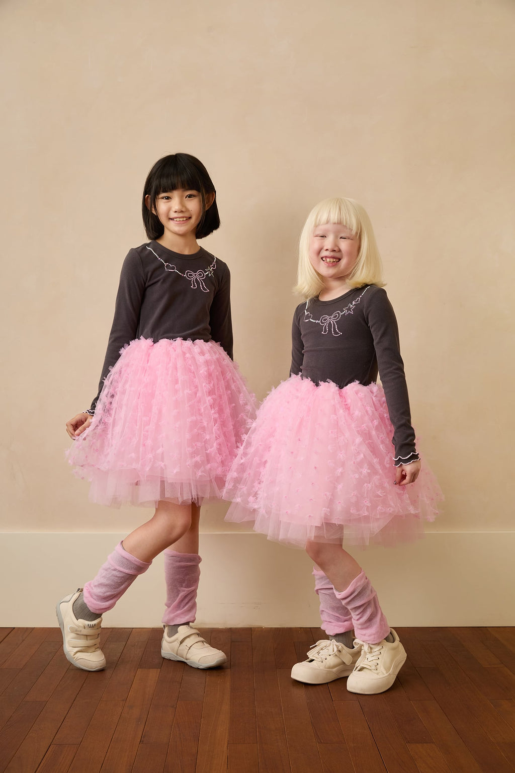 Colour-Block Knee-High Socks by Poco Blush — hero view 5