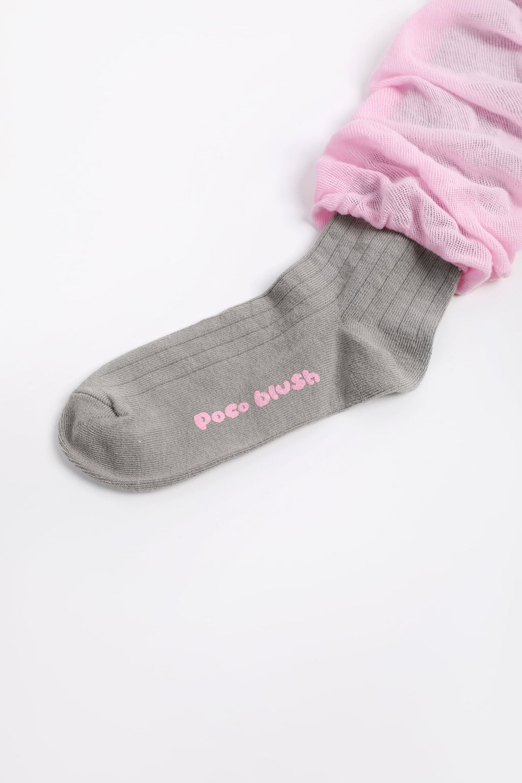 Colour-Block Knee-High Socks by Poco Blush — detail view 9