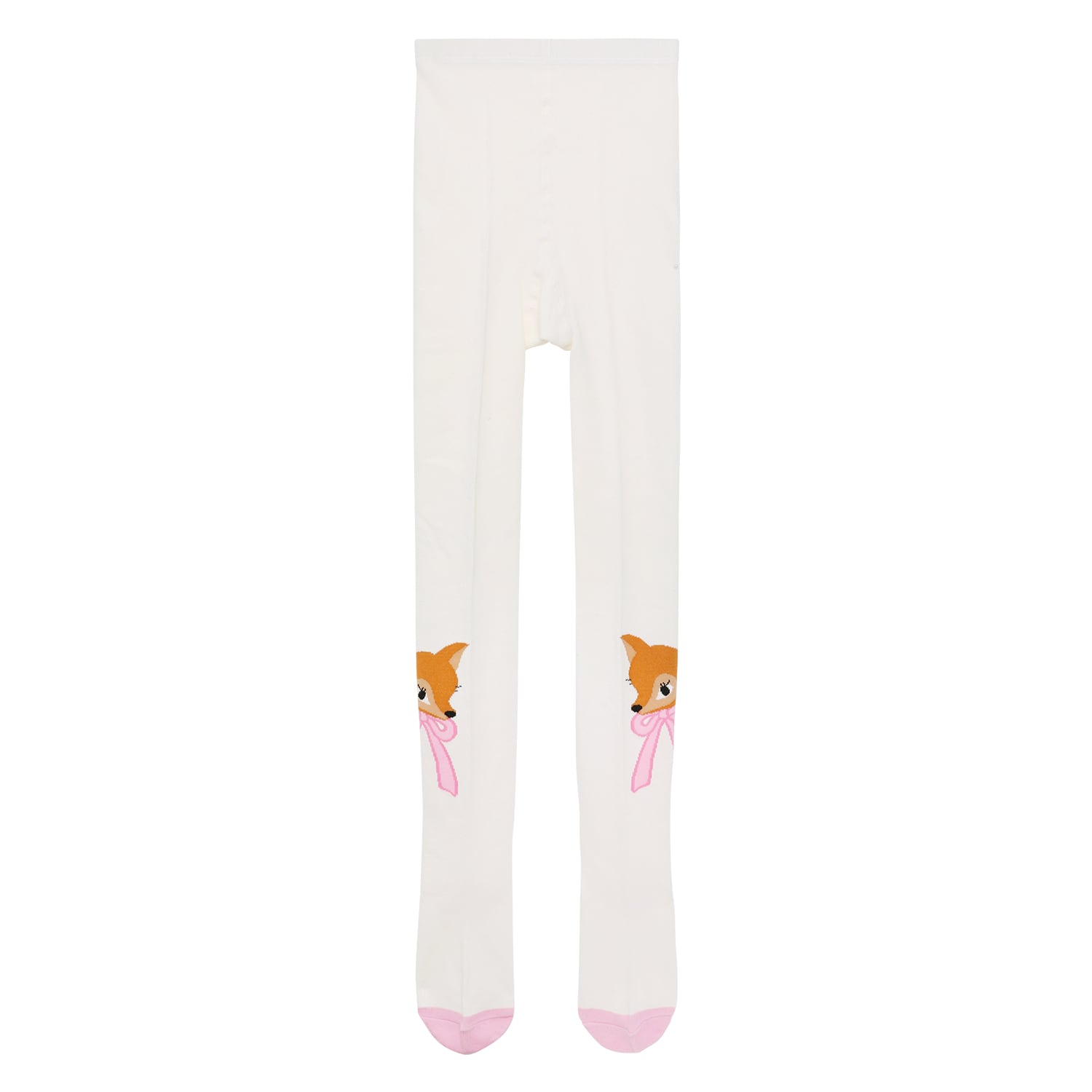 Ink-Wash Animals Jacquard Tights by Poco Blush — flat view 7