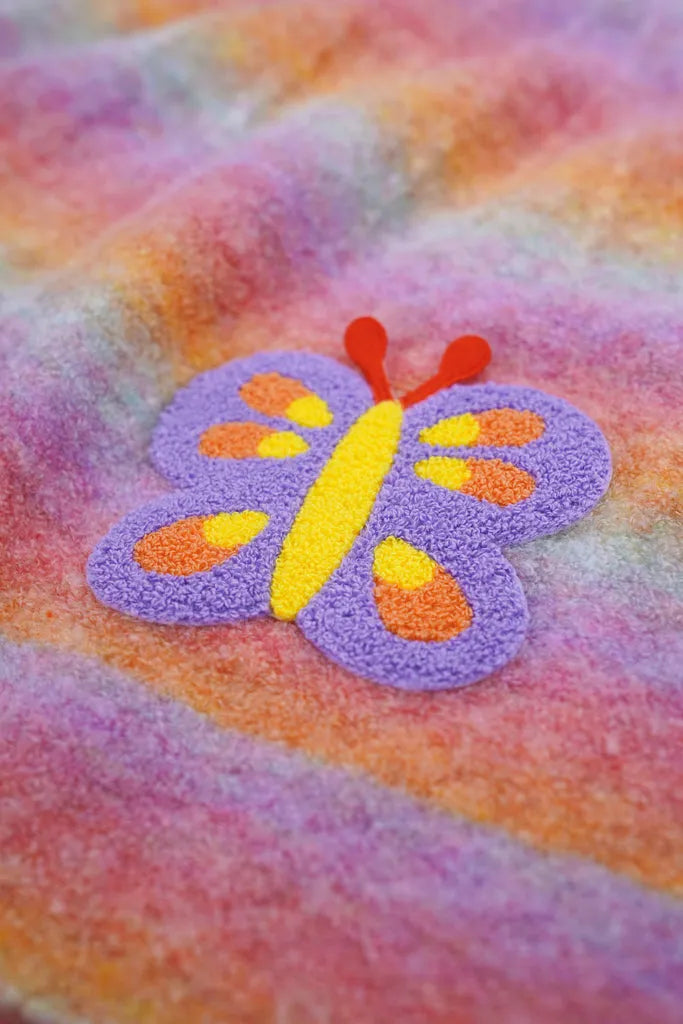 Poco Blush Butterfly Gradient Knit Sweater