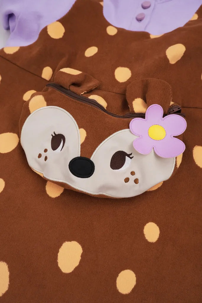 Poco Blush Deer Spot Twirl Dress