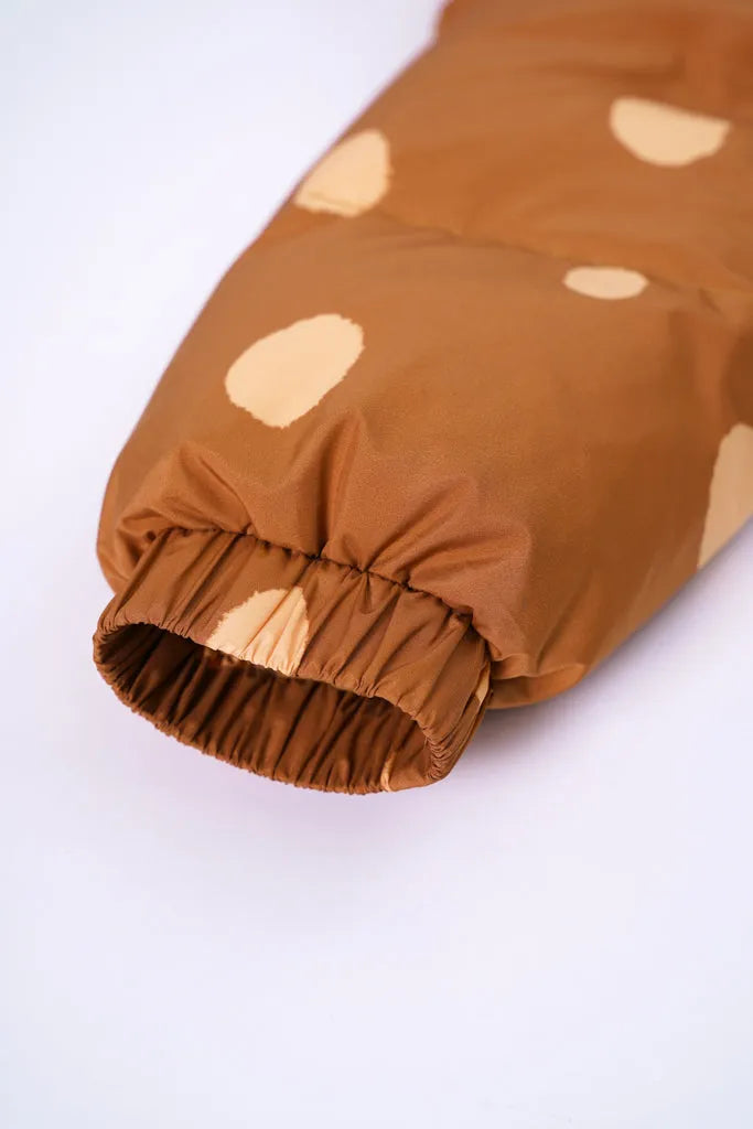 Poco Blush Hanging Flowers Deer Down Jacket