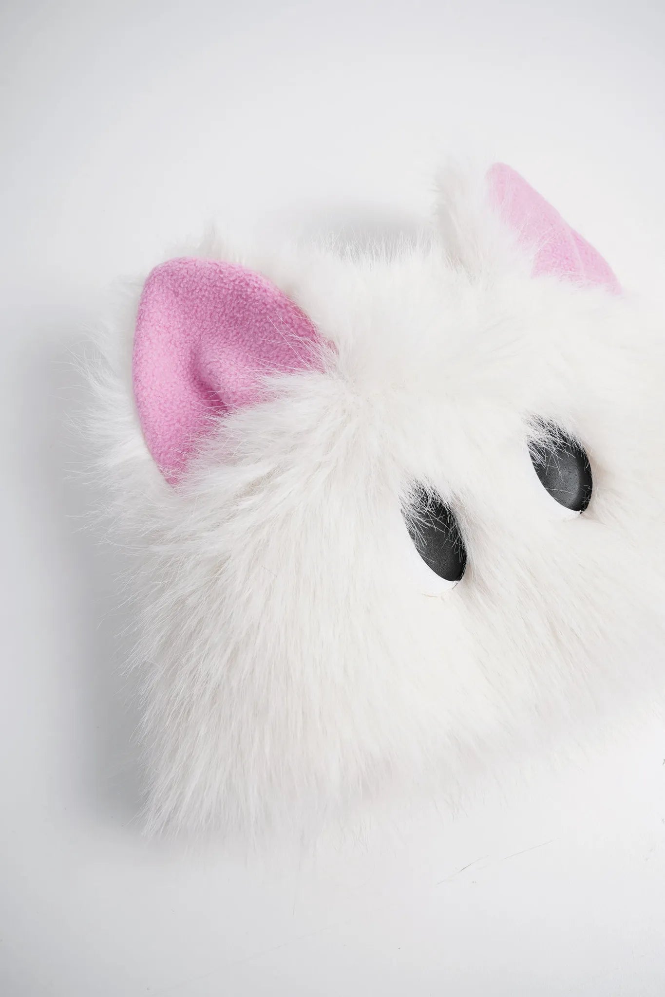 Poco Blush Fluffy Puppy Ear Hat