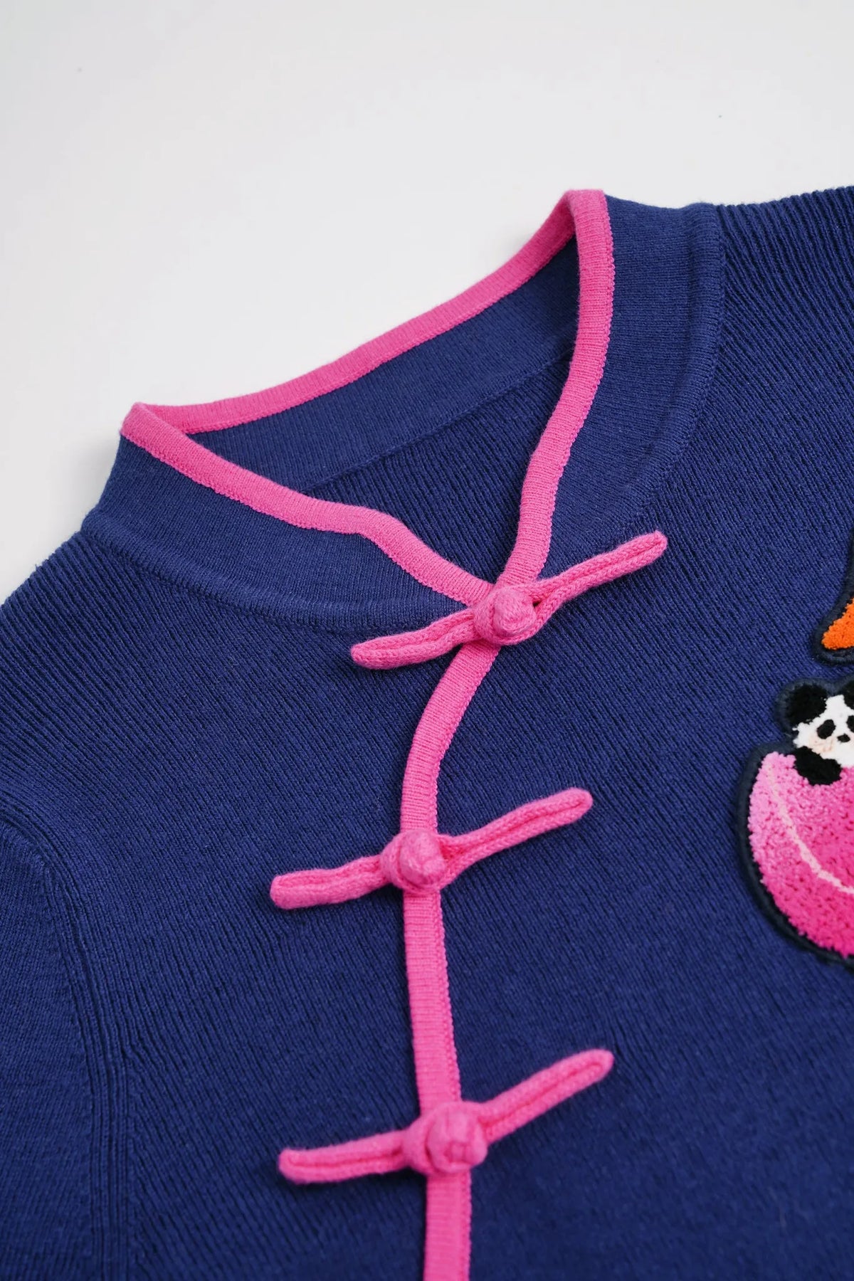 Peach Blessing Night Chinese-Style Knit Sweater by Poco Blush, image 6