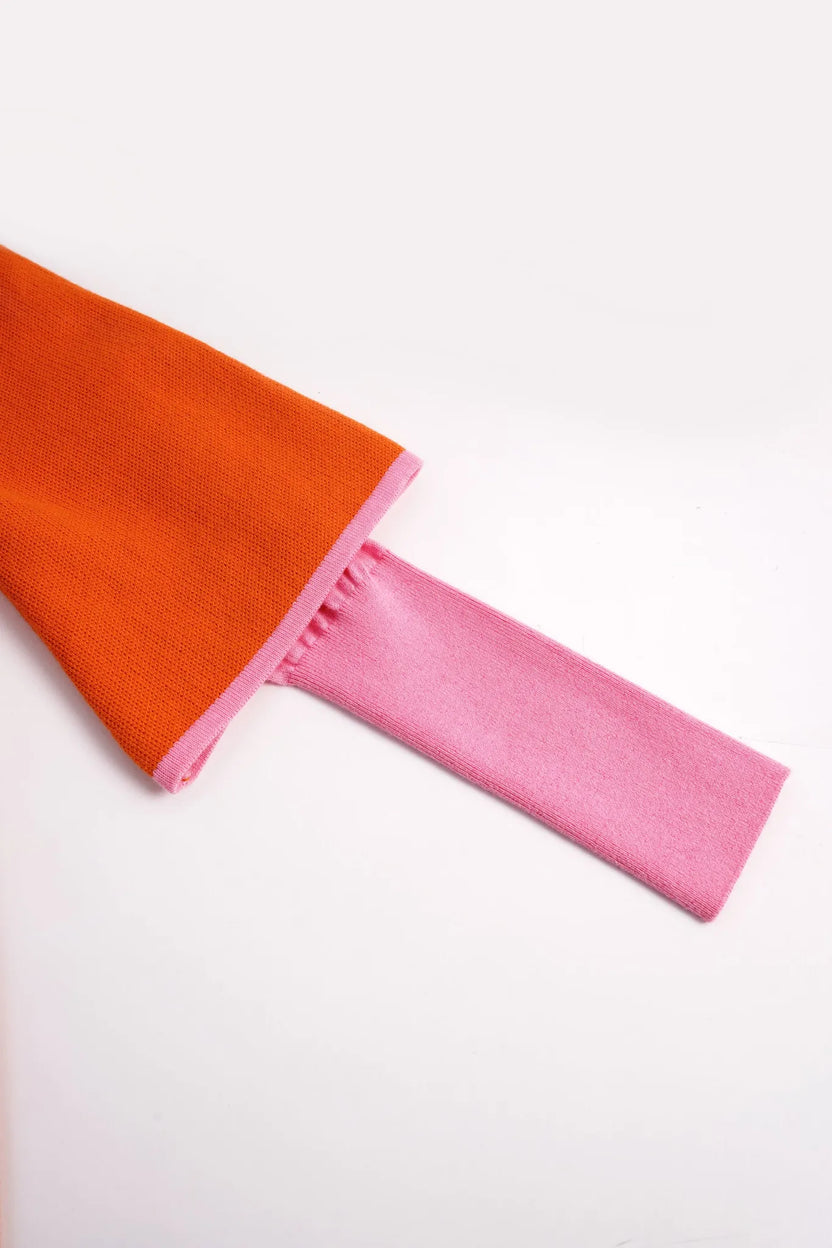 Peach Celebration Chinese-Style Knit Dress by Poco Blush, image 10