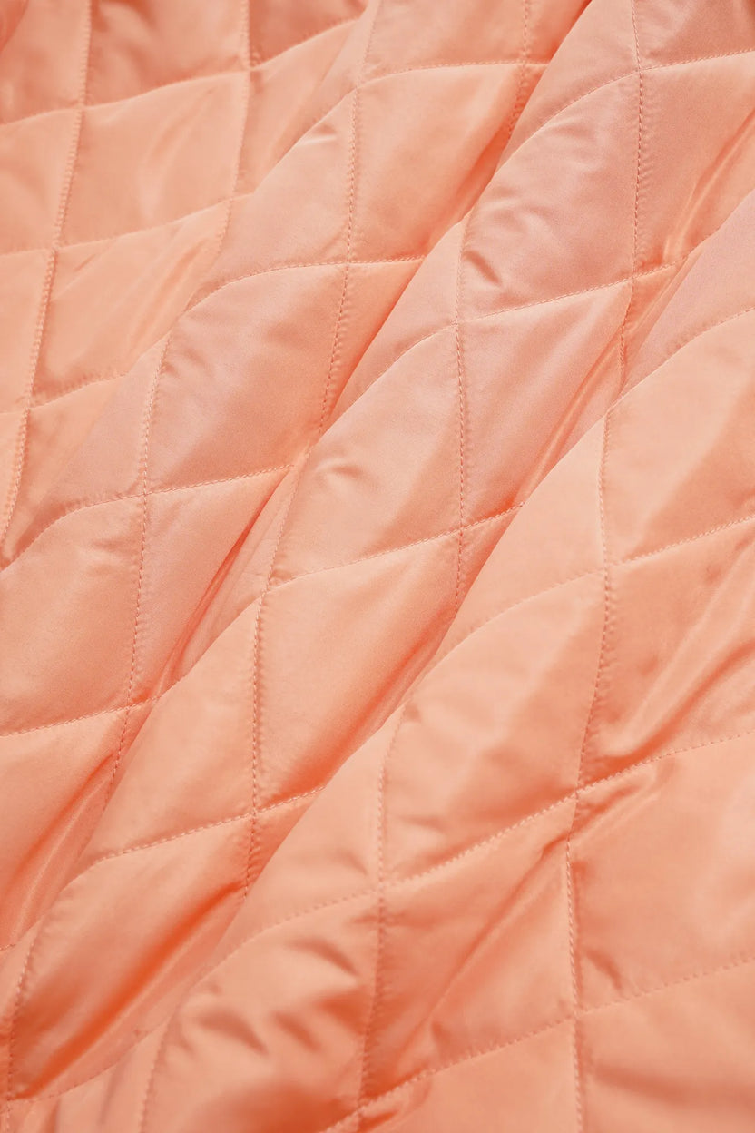 Panda and Peach Embroidered Wool-Blend Coat by Poco Blush, image 10