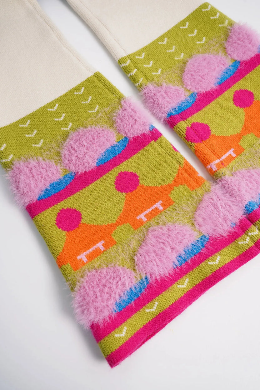 Star Peach Night Corduroy Bubble Trousers by Poco Blush, image 9
