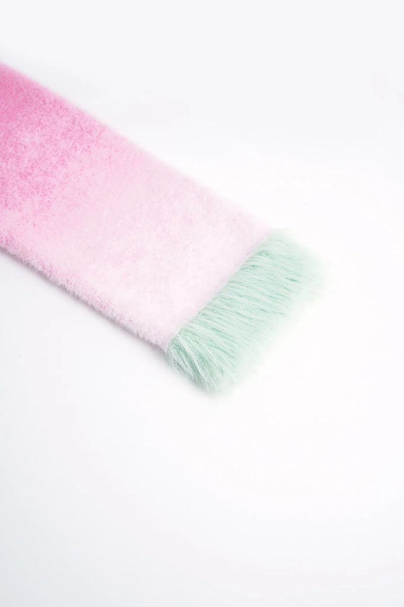 Peach Blush Ombre Faux-Mink Knit Sweater by Poco Blush, image 10