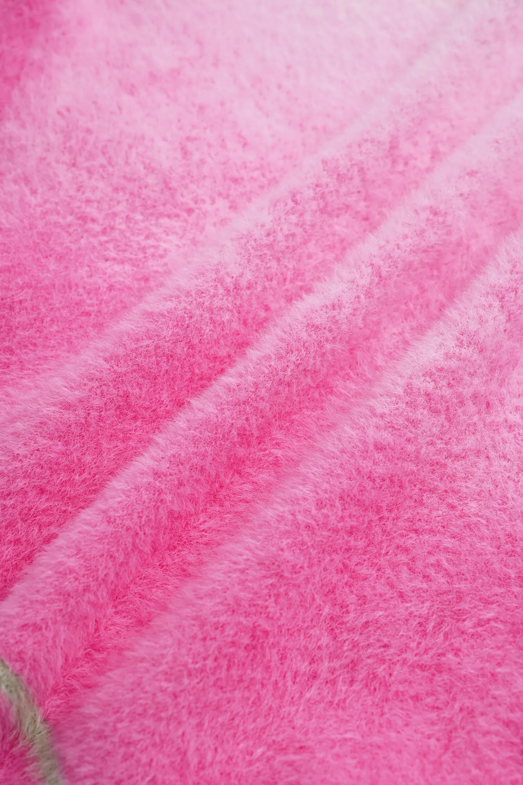 Poco Blush Peach Blush Ombre Faux-Mink Knit Sweater