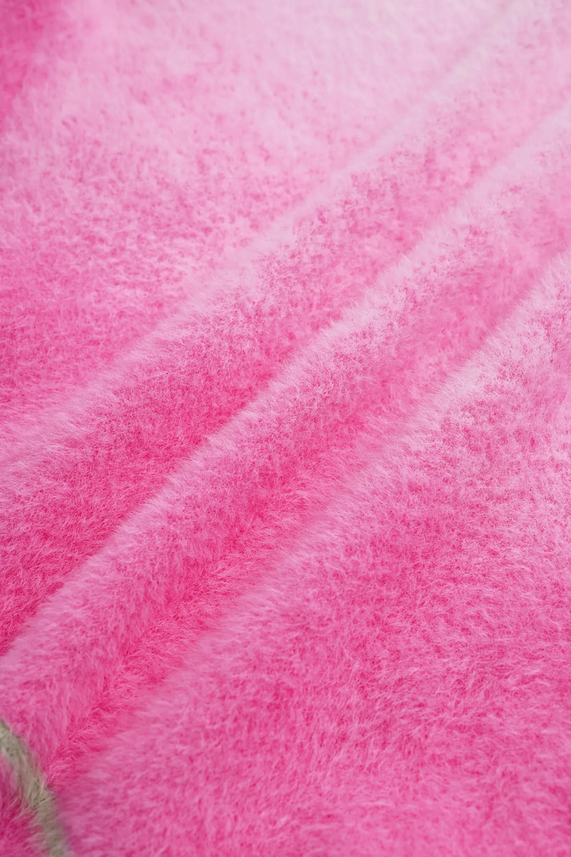 Poco Blush Peach Blush Ombre Faux-Mink Knit Sweater