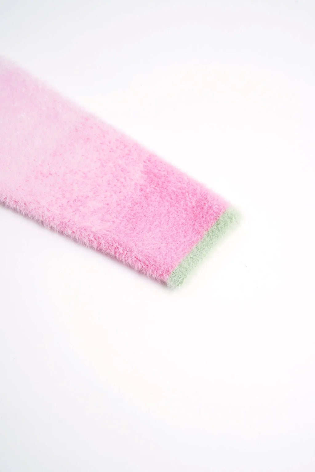 Poco Blush Peach Blush Ombre Faux-Mink Knit Dress