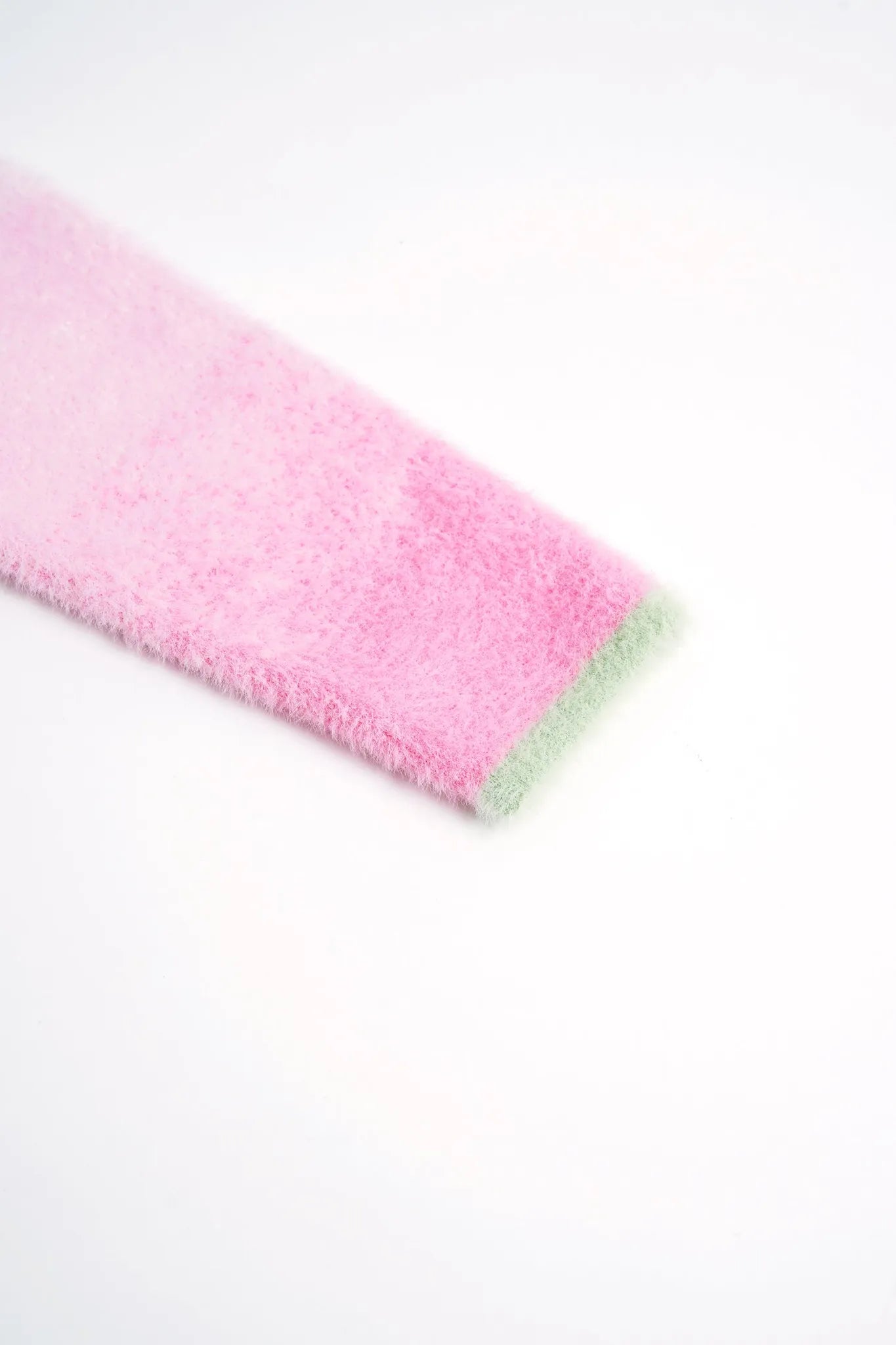 Poco Blush Peach Blush Ombre Faux-Mink Knit Dress