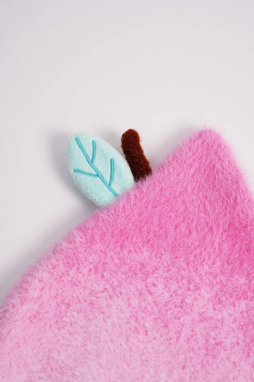 Little Magic Peach Plush Knit Beanie by Poco Blush, image 8