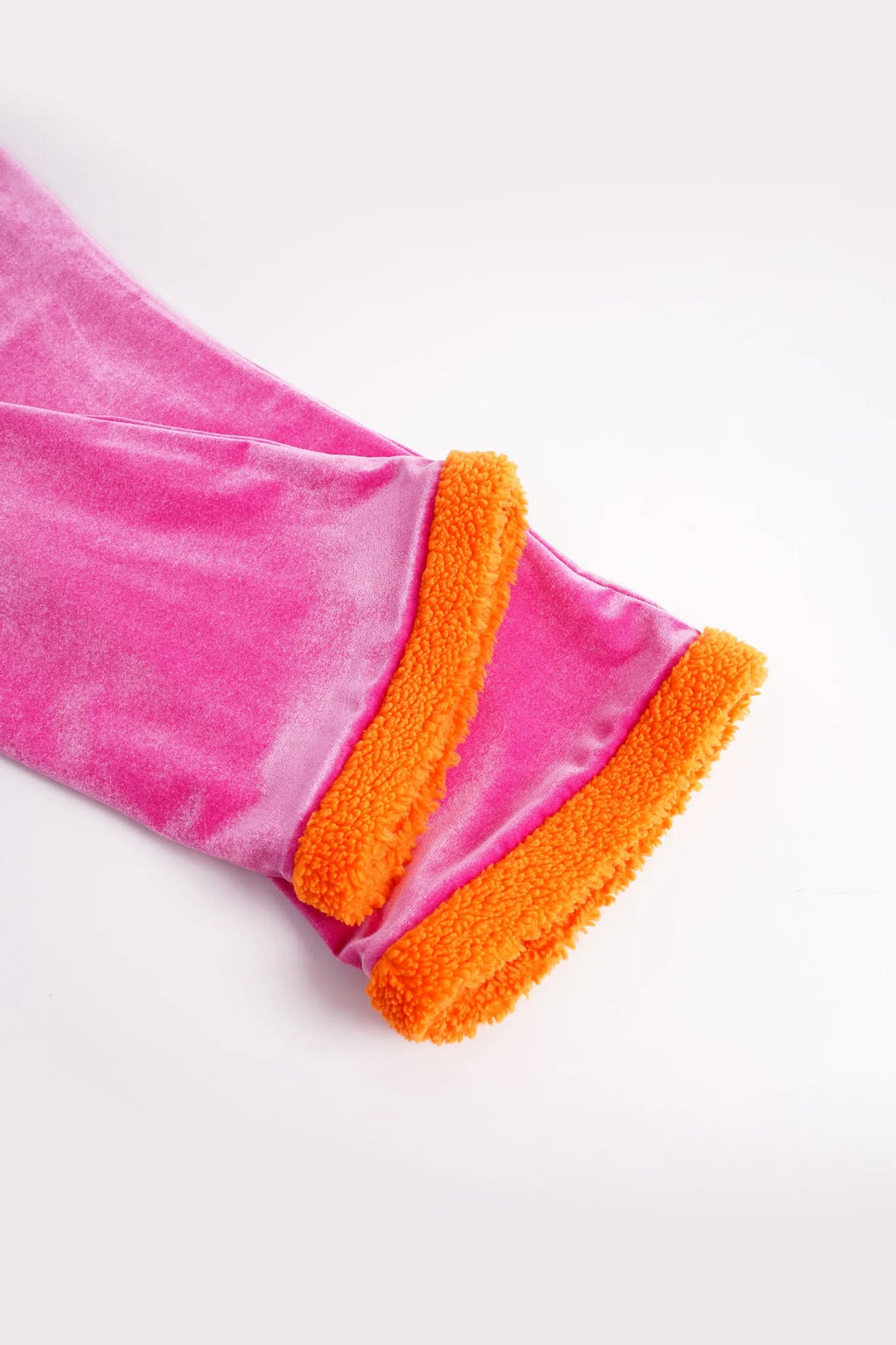 Poco Blush Panda and Peach Embroidered Wrap-Skirt Trousers