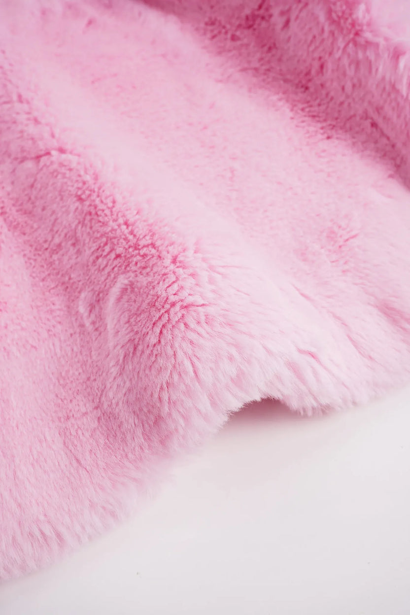 Faux-Fur Chinese-Style Jacket with Panda Frog Buttons by Poco Blush, image 11