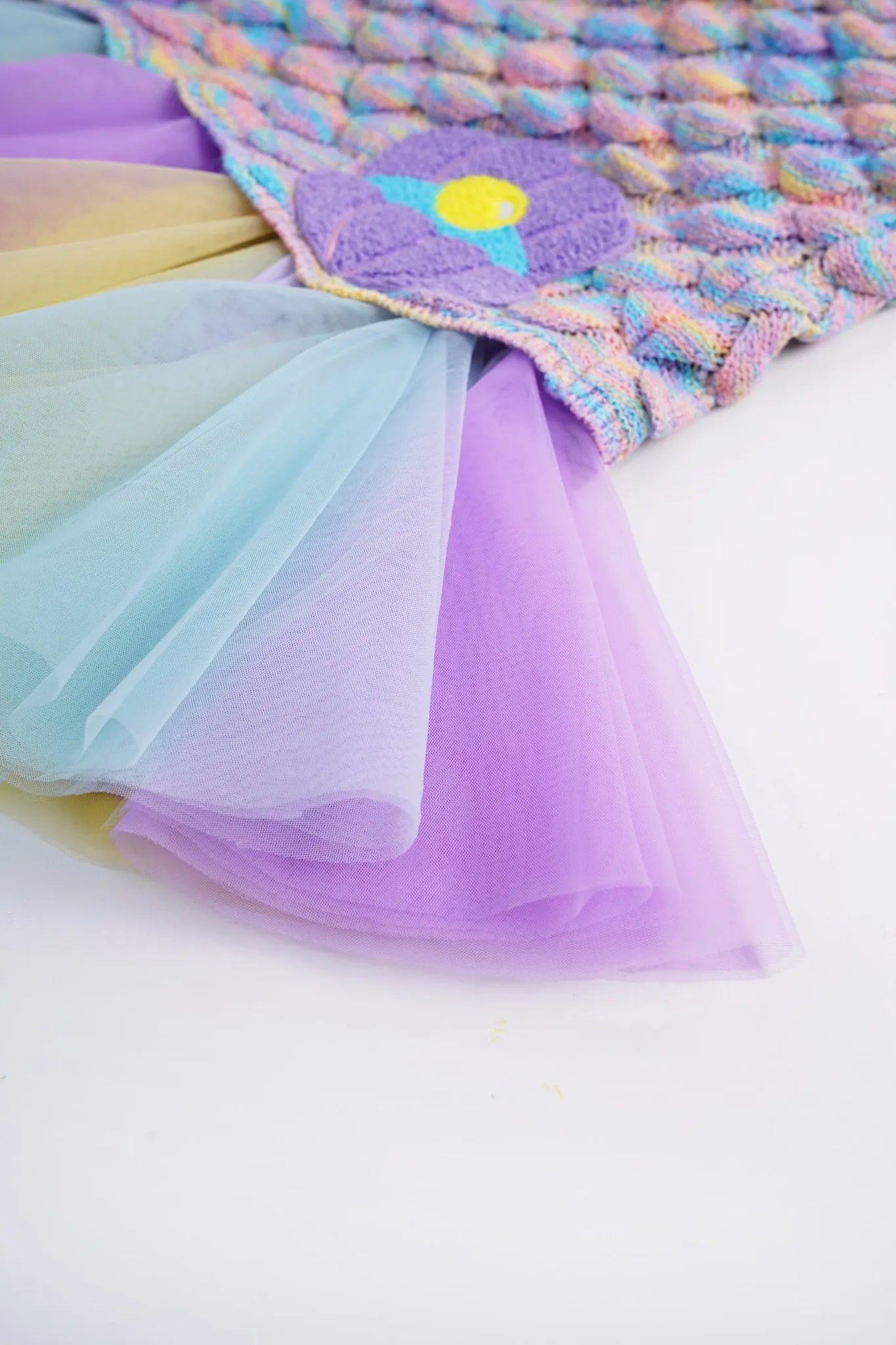 Poco Blush Mermaid Tail Knit Skirt