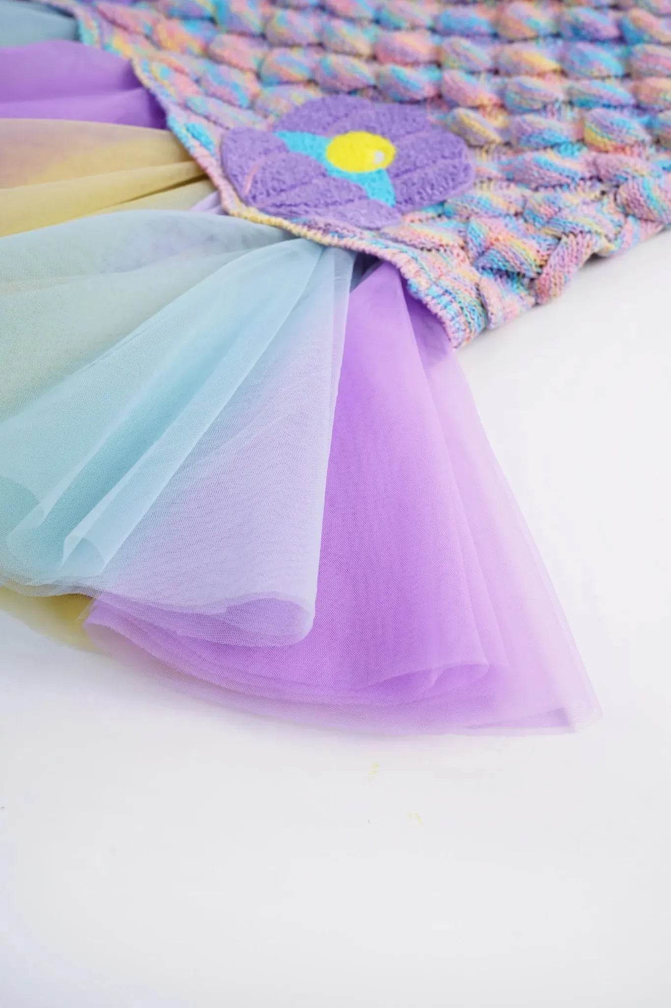 Poco Blush Mermaid Tail Knit Skirt
