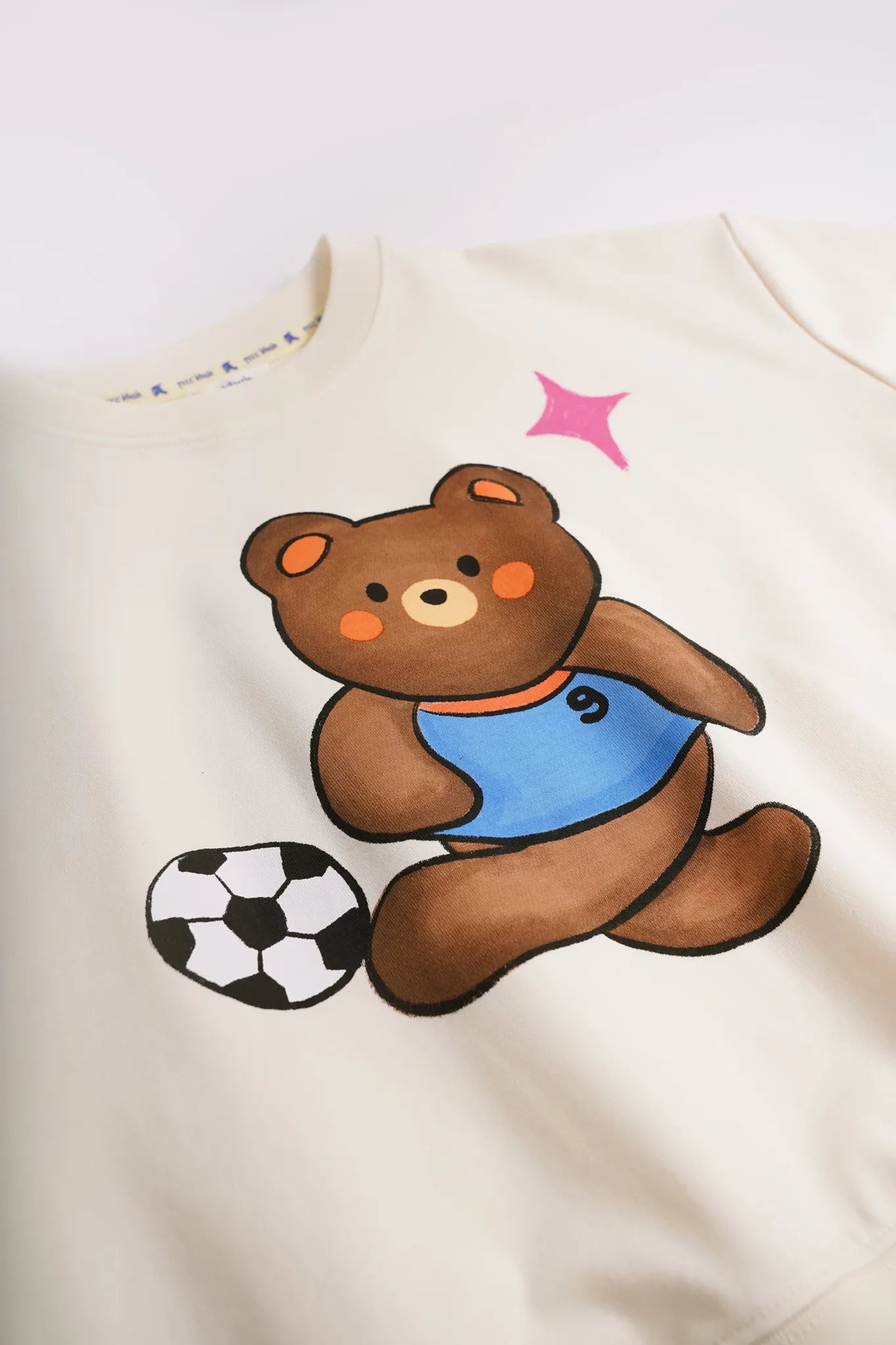 Poco Blush Football Bear Dry‑Fit Play Tee