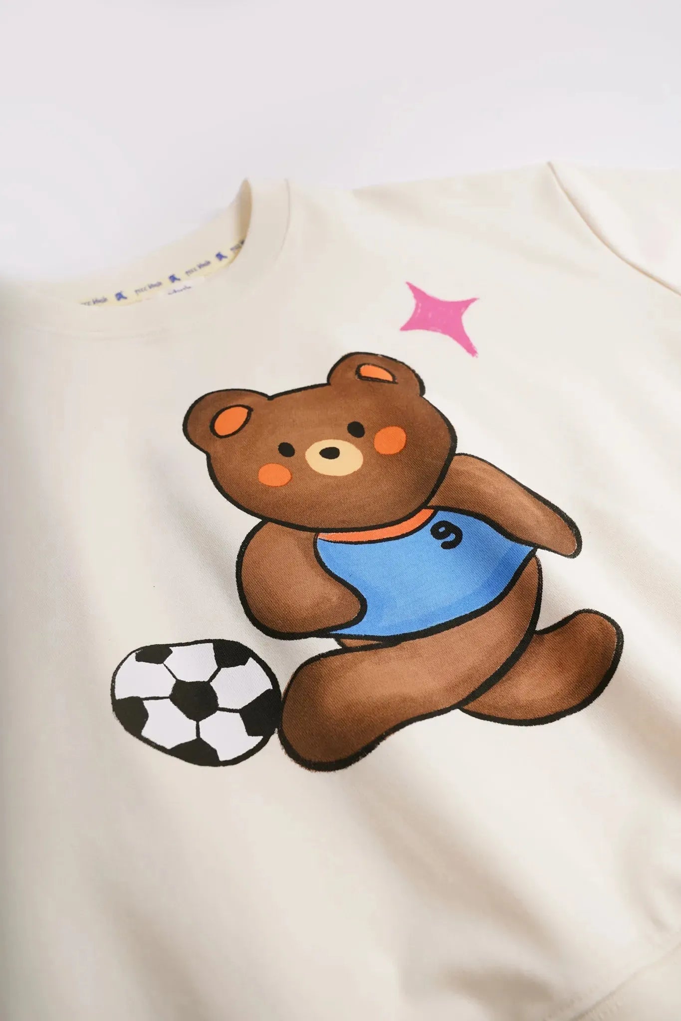 Poco Blush Football Bear Dry‑Fit Play Tee