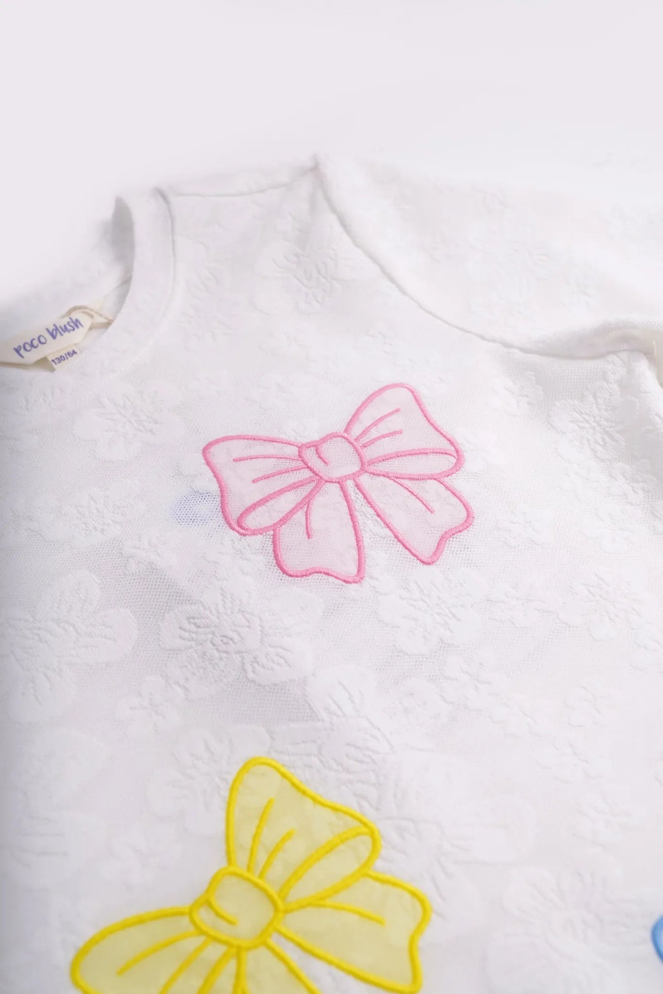 Poco Blush Butterfly Lace Mesh Layering Top
