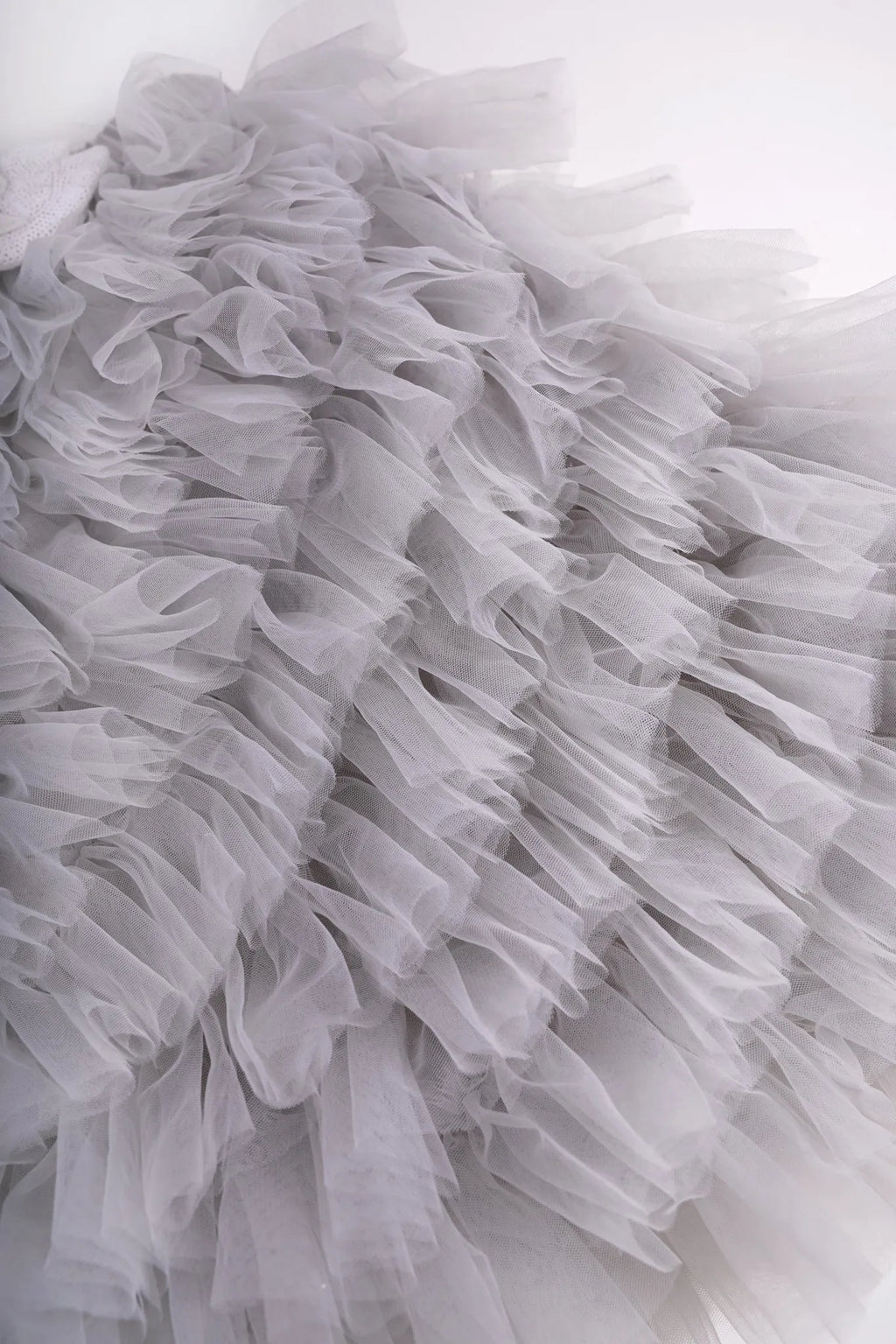 Poco Blush Swan Embroidered Tulle Skirt