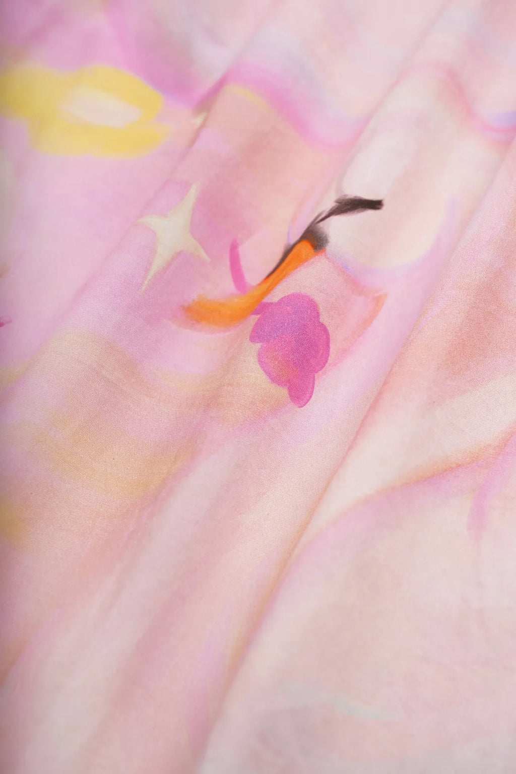 Poco Blush Swan Dream Print Lace Shirt