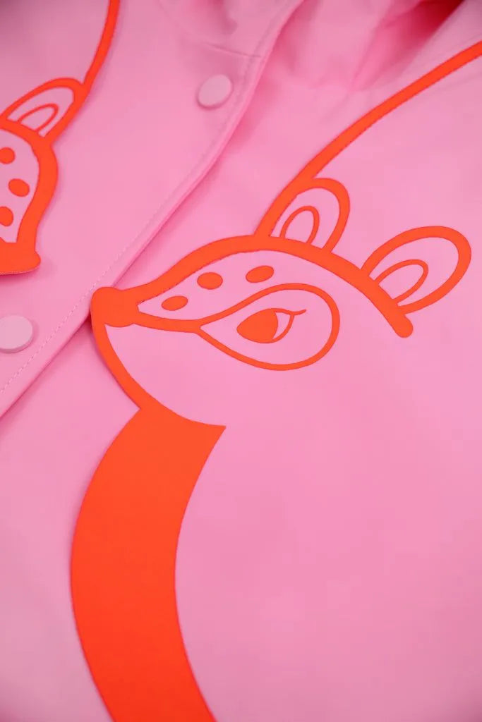Poco Blush Deer Silhouette Rain Coats