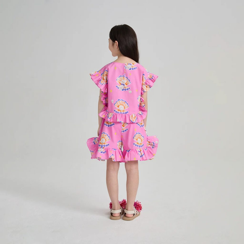 Poco Blush Mermaid Pearl Cat Shorts