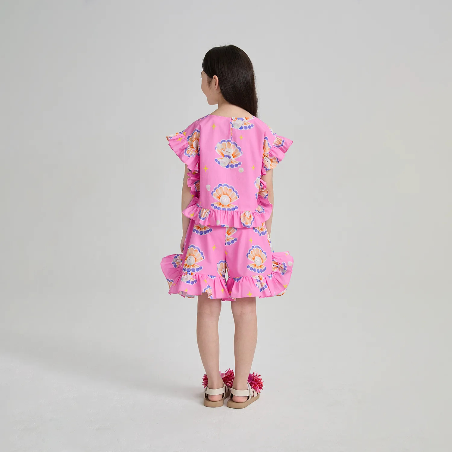 Poco Blush Mermaid Pearl Cat Shorts