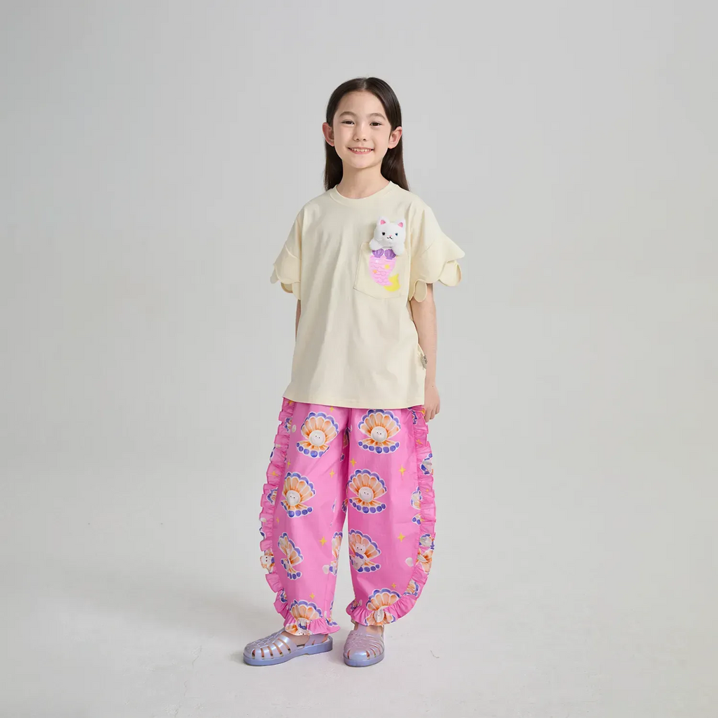 Poco Blush Mermaid Cat Plush Doll Tee