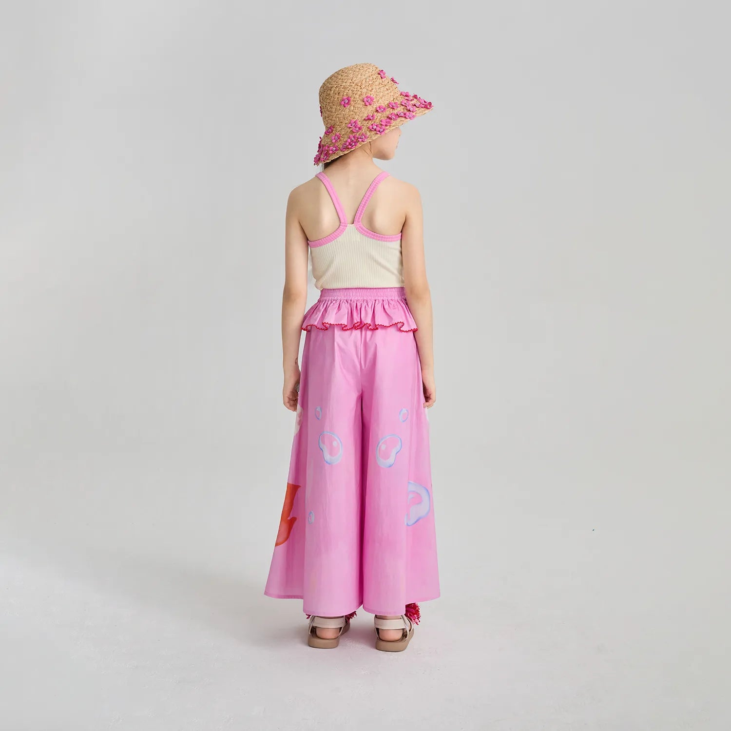 Poco Blush Hawaiian Mermaid Cat Culotte