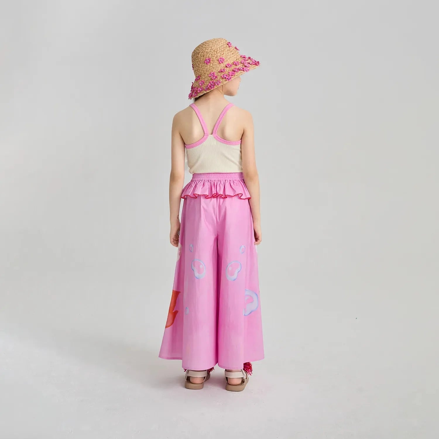 Poco Blush Hawaiian Mermaid Cat Culotte