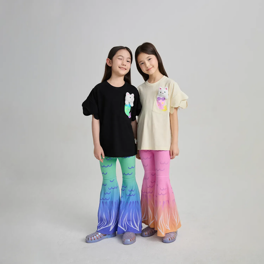 Poco Blush Mermaid Cat Plush Doll Tee