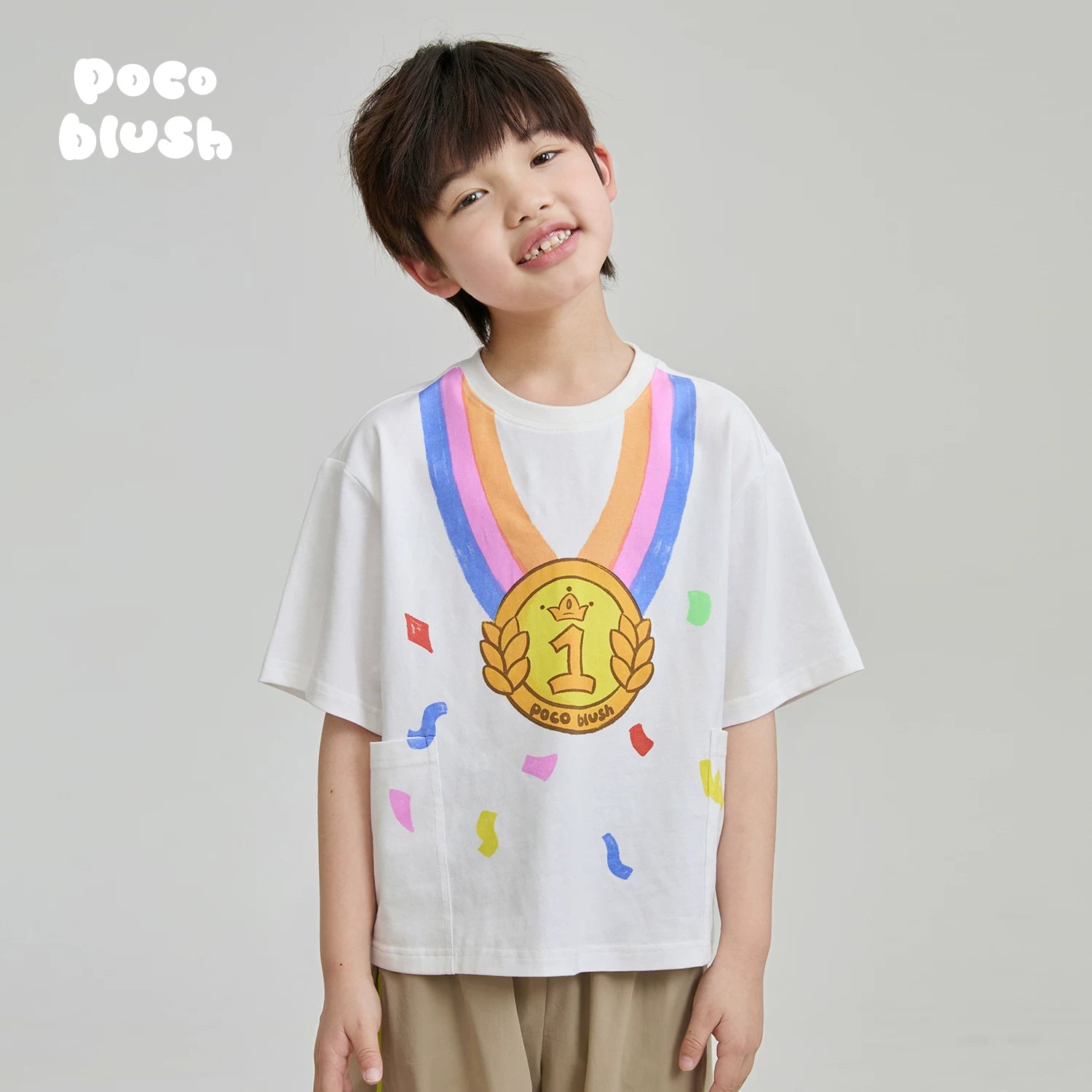 Poco Blush Champion Medal Pocket Tee