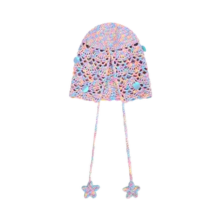 Poco Blush Mermaid Shell Sparkle Beanie