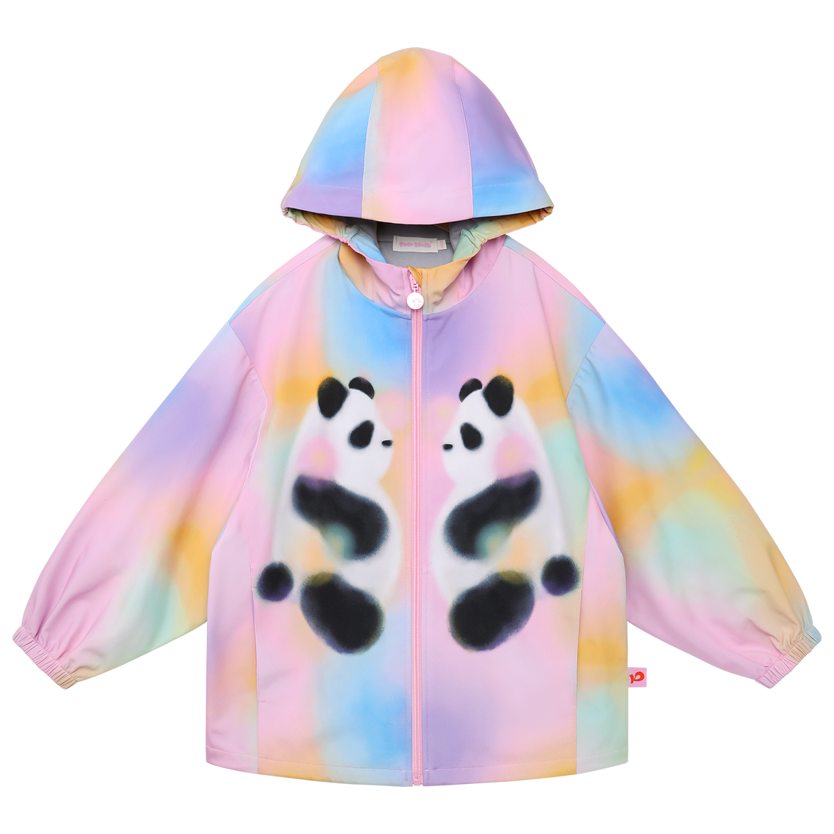 Ink-Wash Print Fleece-Lined Jacket — Ink-Wash Pink; front flat lay