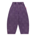 Pantalones vaqueros con flores Moon Rabbit — Morado glicina; vista frontal en plano