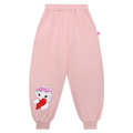 Hide-and-Seek Cat Joggers — Dusty Pink; front flat lay