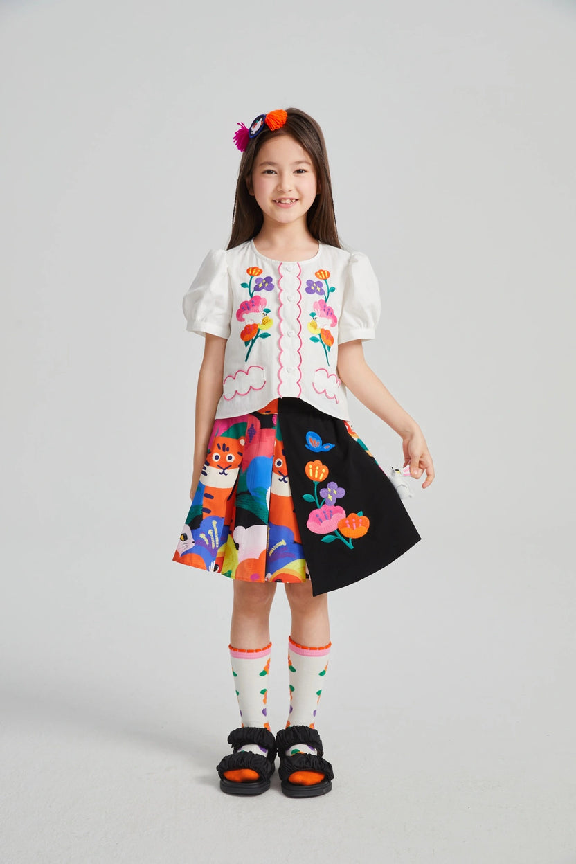 Camellia Jacquard Knee Socks by Poco Blush, image 7