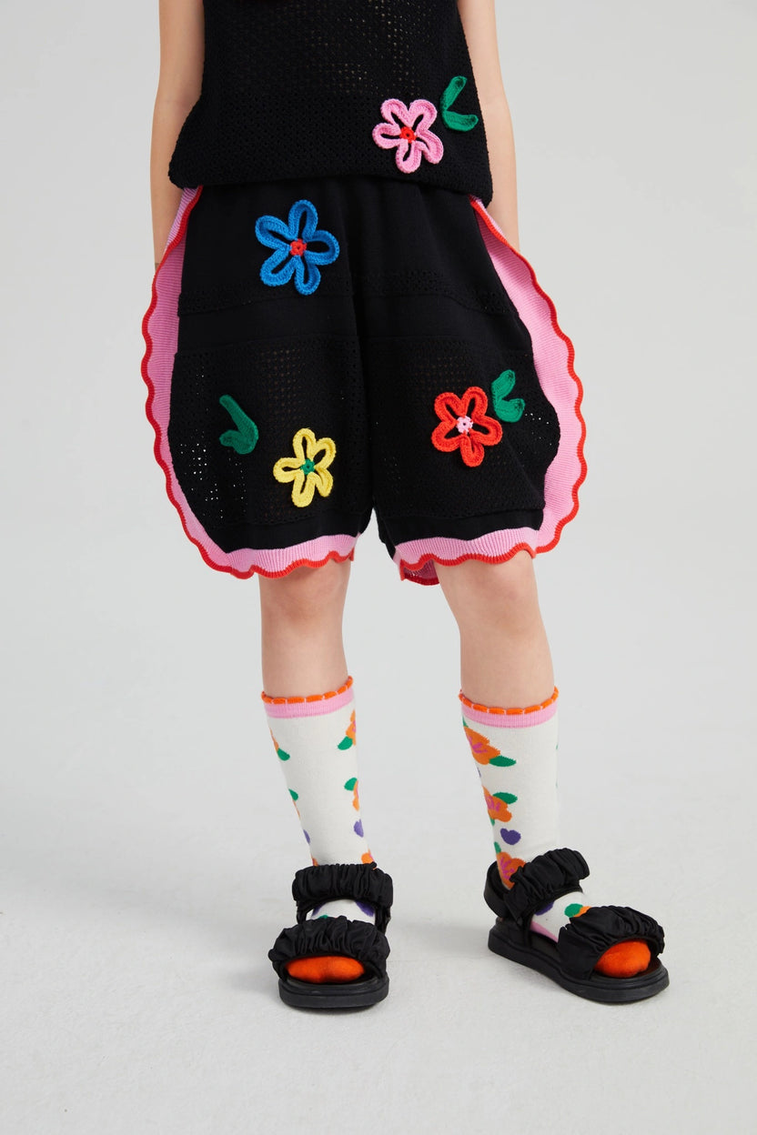 Camellia Jacquard Knee Socks by Poco Blush, image 10