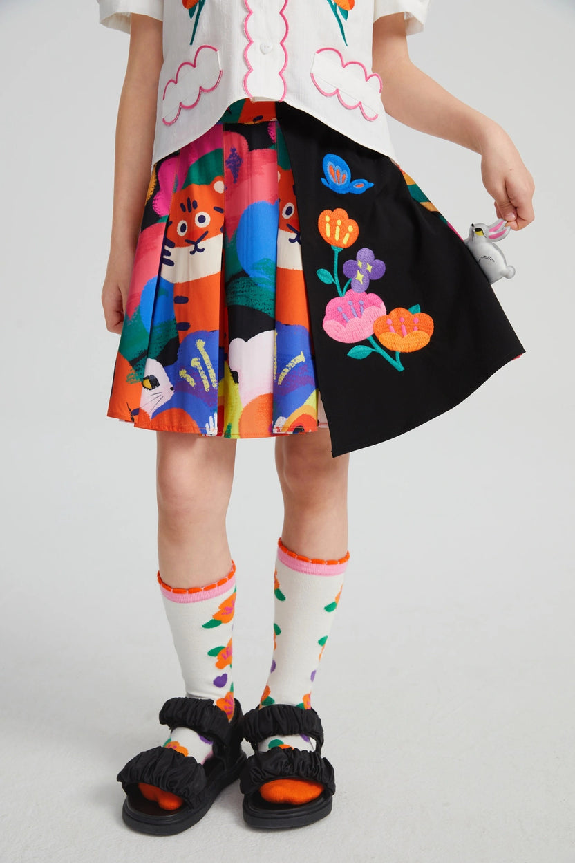 Camellia Jacquard Knee Socks by Poco Blush, image 11
