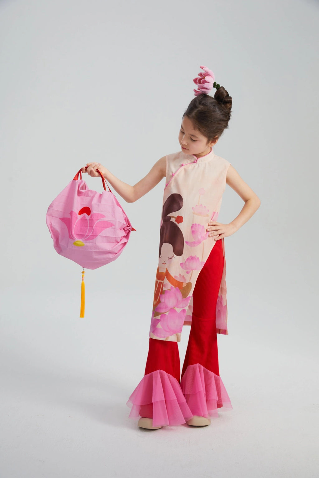 Lotus Lantern Fold-Up Bag by Poco Blush, image 3