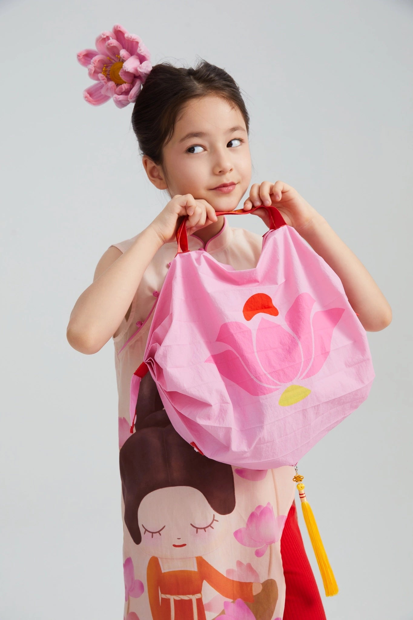 Lotus Lantern Fold-Up Bag by Poco Blush, image 8