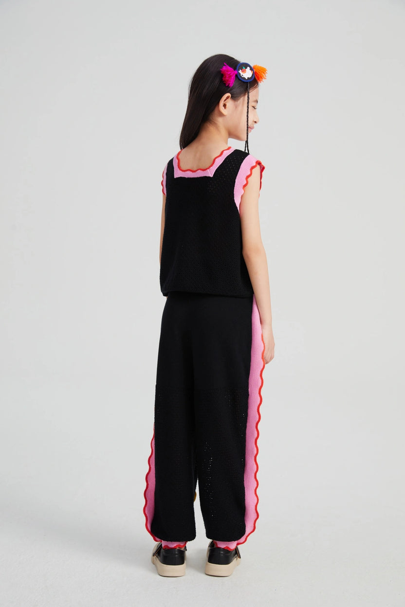 Camellia Blooms Lace Knit Tank by Poco Blush, image 15