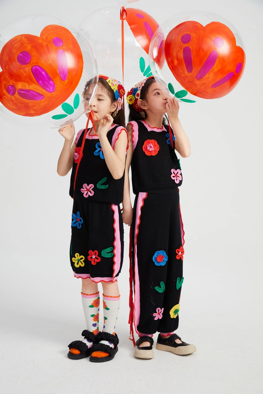 Poco Blush Camellia Blooms Lace Knit Tank