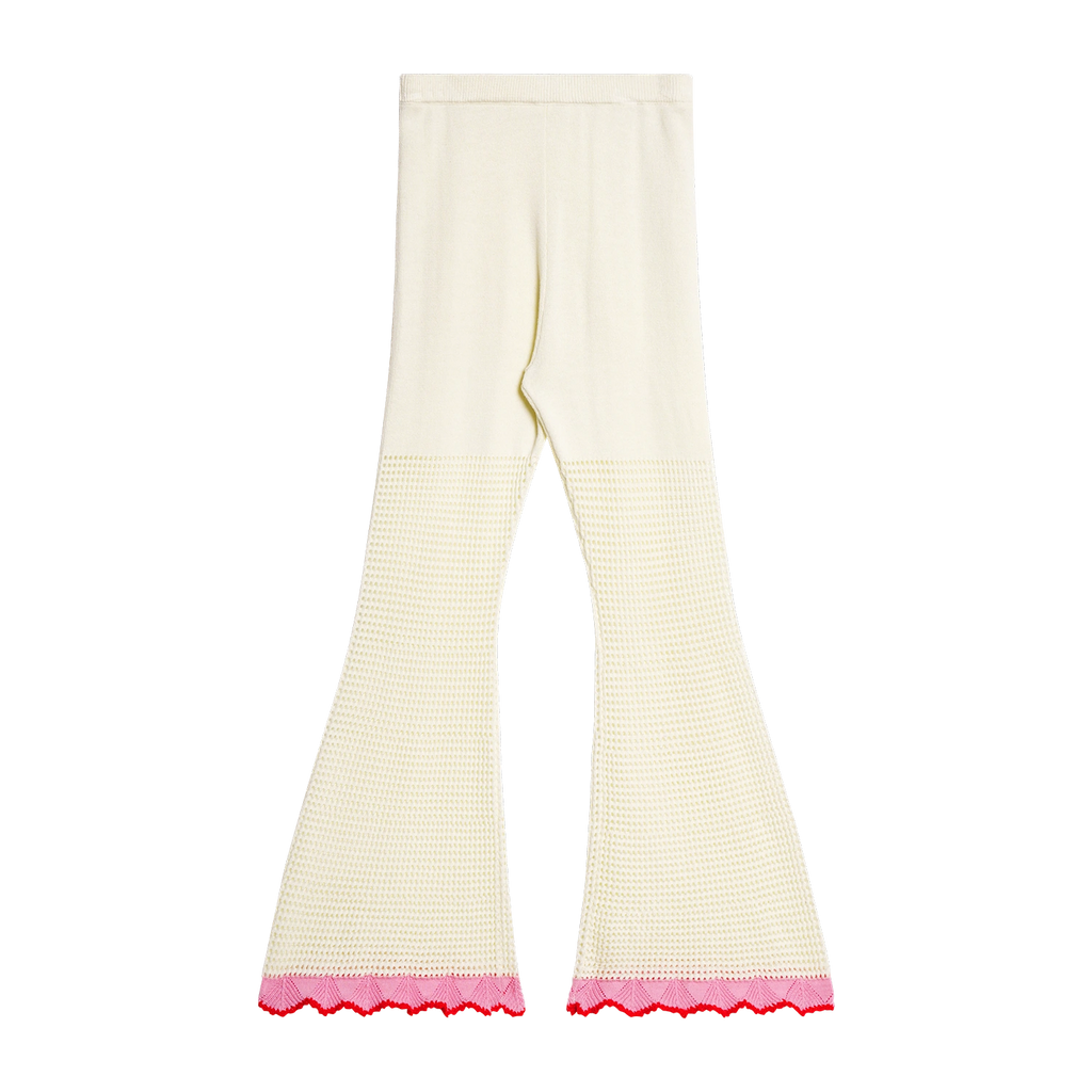 Poco Blush Camellia Lace Flare Pants